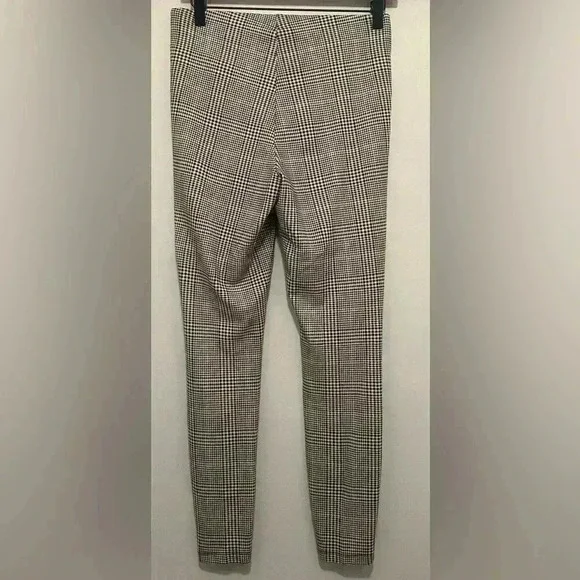 Jules & Leopold Stretch Plaid Pants/Leggings, Size Medium, Brown/Tan/Cream - Picture 2 of 11